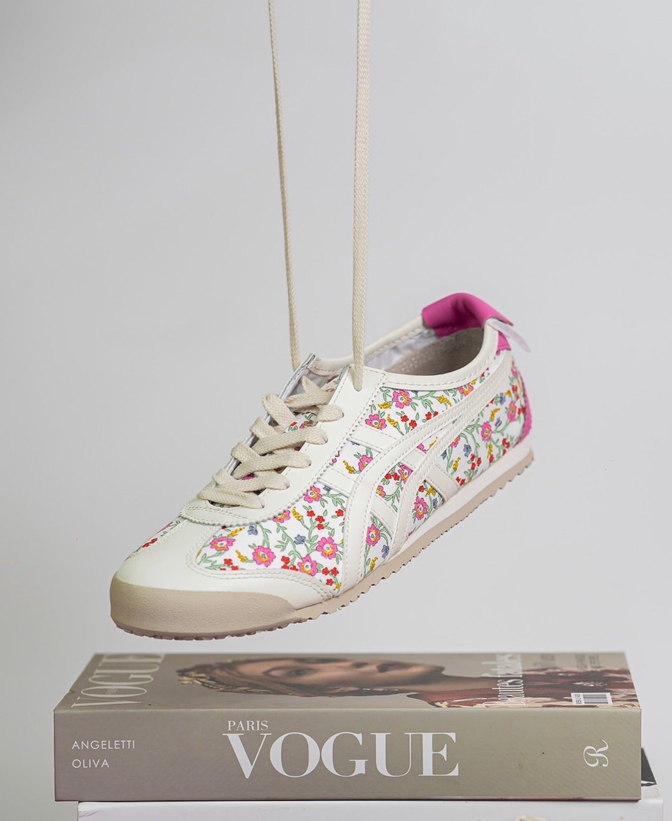 WMNs Mexico 66 Lace Up Cream Pink Floral
